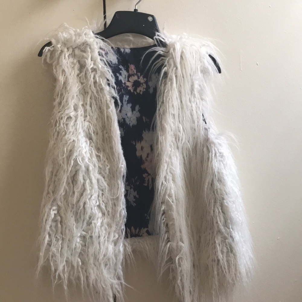 White Fur Vest